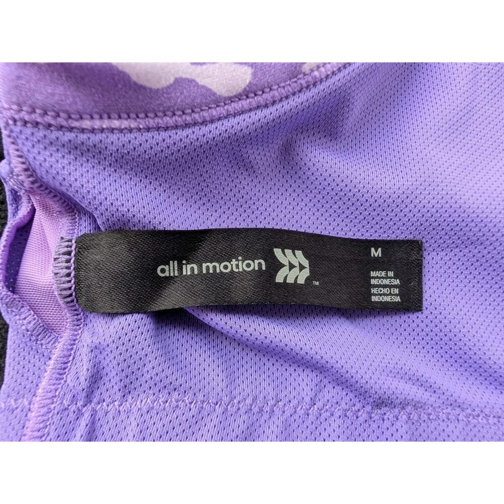 All in motion Asymmetrical sports bra Medium Purple Leopard Print - Picture 4 of 4